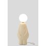 Voir la diapositive 2 : Paris Prix Lampe à Poser Déco  Bonhomme  35cm Beige