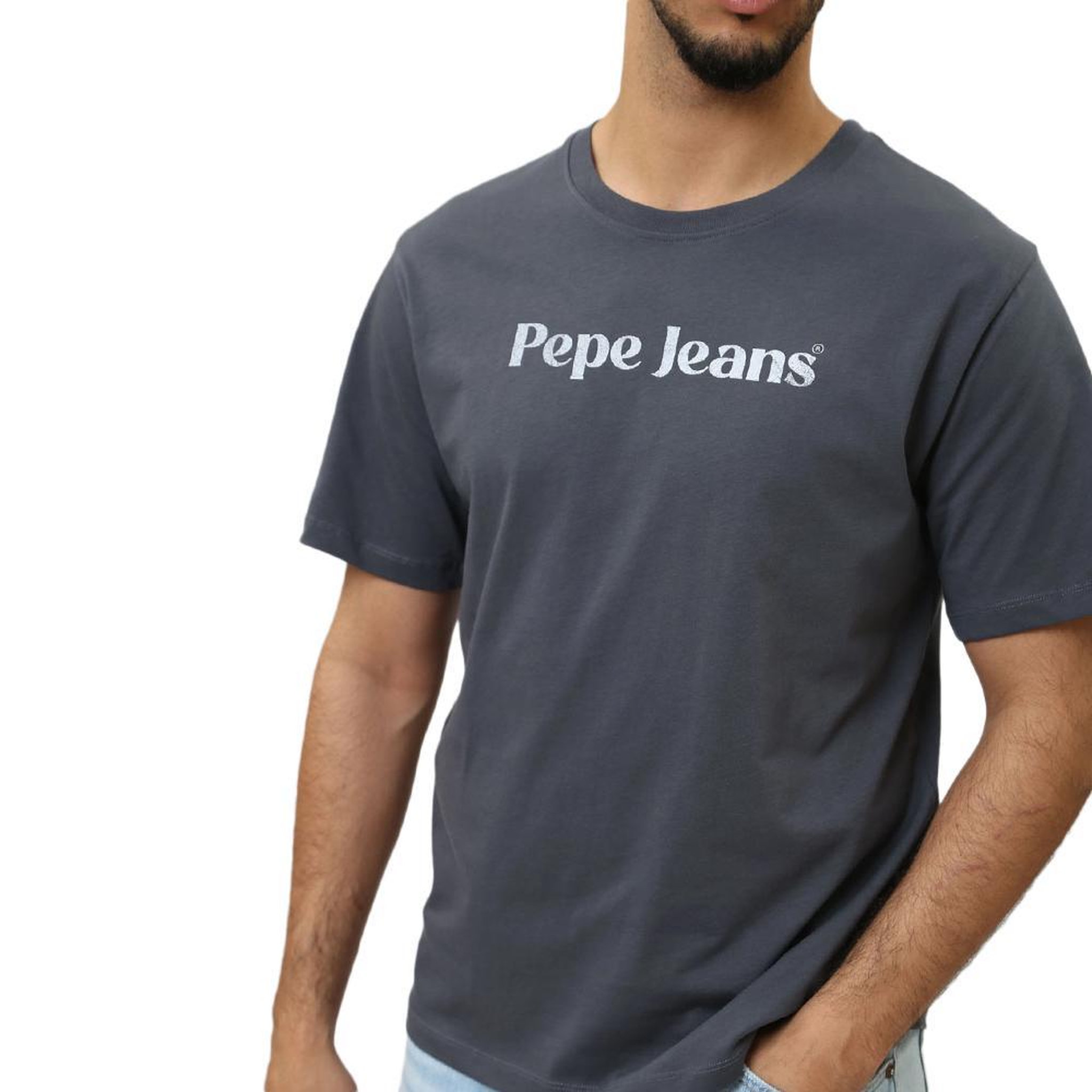 Voir la diapositive 2 : Pepe Jeans T-shirt Gris Homme Pepe Jeans Clifton