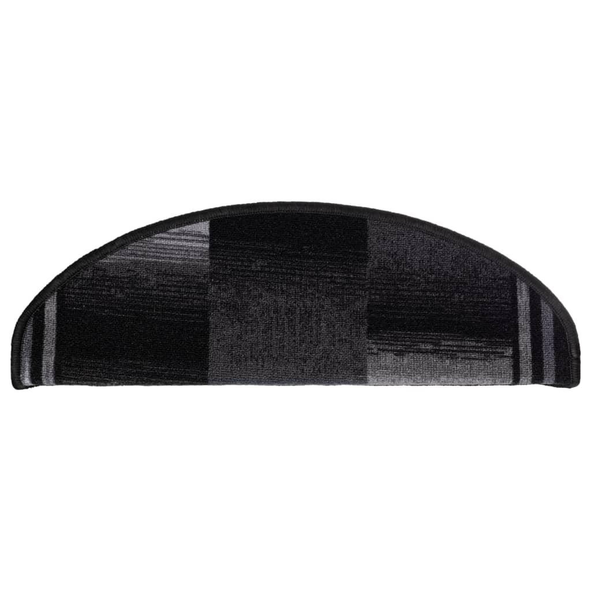 Voir la diapositive 5 : VIDAXL Tapis d'escalier autoadhesifs 5 pcs 65x21x4 cm Noir et gris
