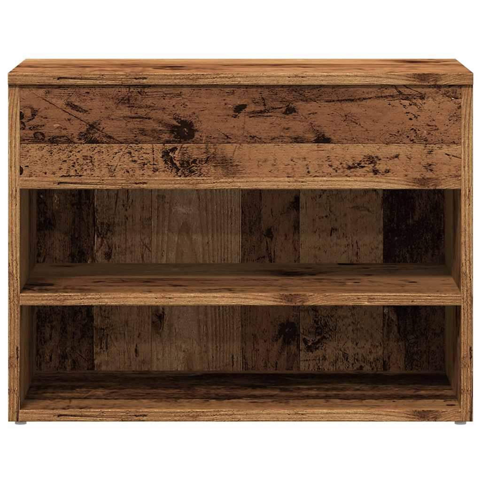 Voir la diapositive 4 : VIDAXL Banc a chaussures vieux bois 60x30x45 cm bois d'ingenierie