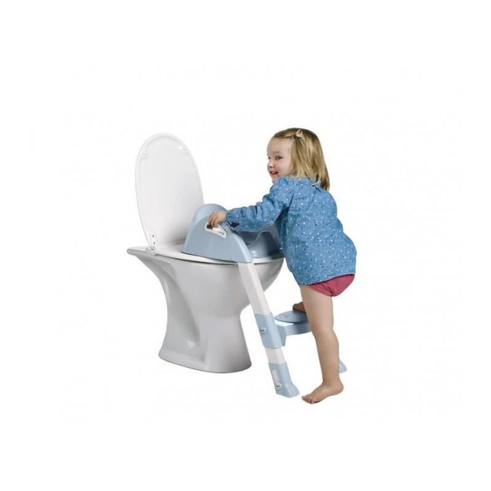 Voir la diapositive 4 : THERMOBABY THERMOBABY Reducteur de wc kiddyloo - Fleur bleue