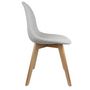 Voir la diapositive 3 : Paris Prix Lot de 2 Chaises Scandinave  Osaka  87cm Gris