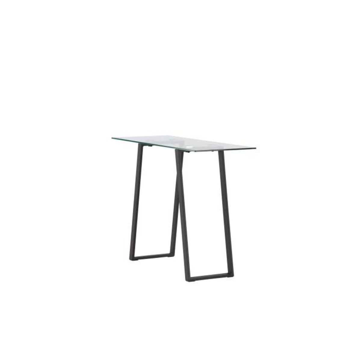 Paris Prix Console Design en Verre  Horten  100cm Noir