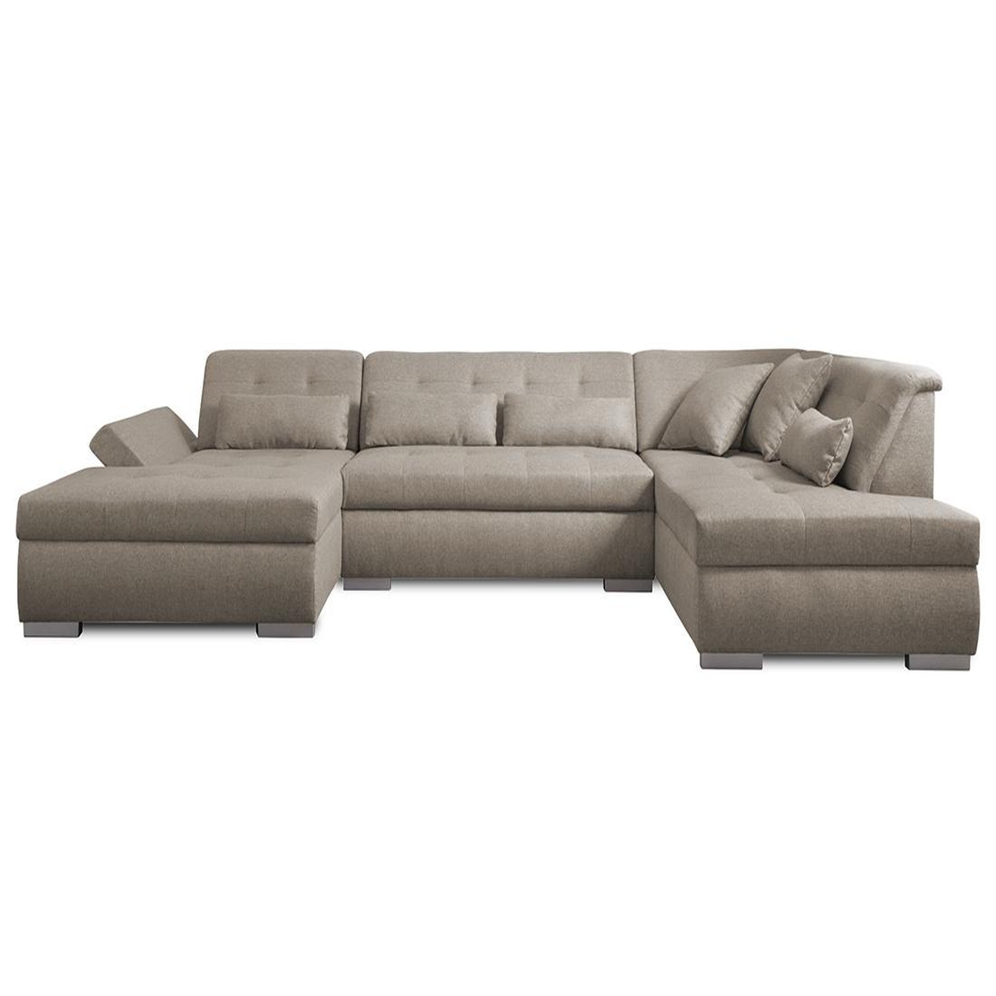 Voir la diapositive 6 : LISA DESIGN Vermont - canapé panoramique d'angle droit - 7 places - xxl