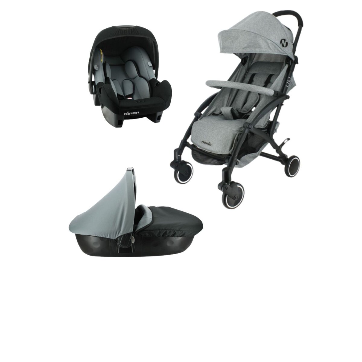 NANIA Poussette Lili 3 en 1+ siège auto BEONE groupe 0+ (0-13 kg