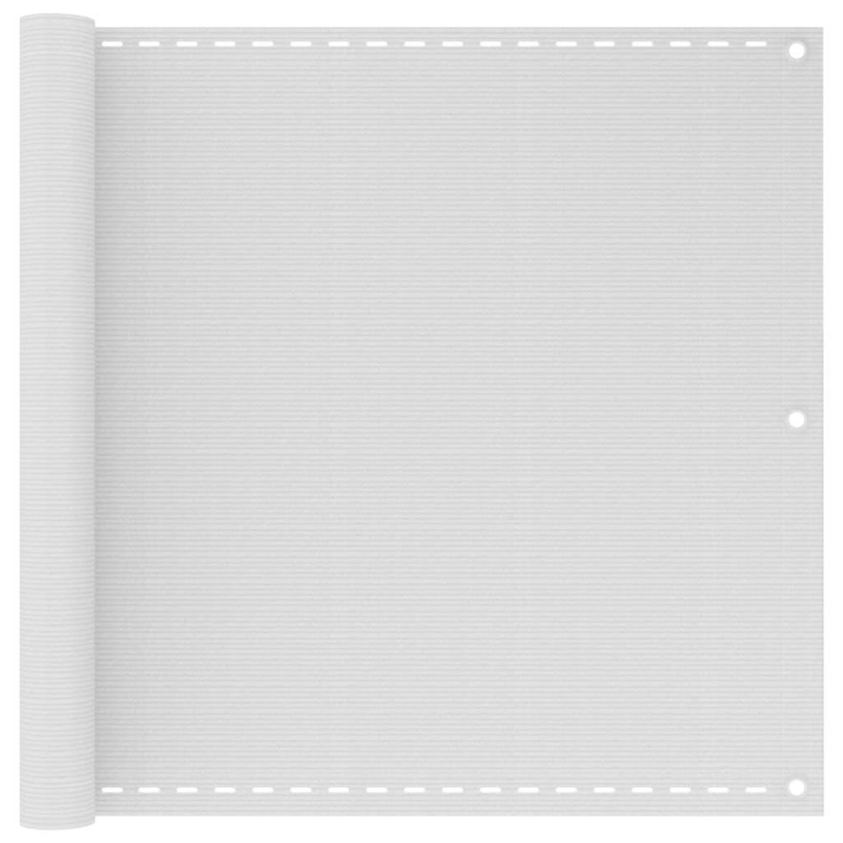 VIDAXL Ecran de balcon Blanc 90x500 cm PEHD