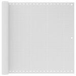 VIDAXL Ecran de balcon Blanc 90x500 cm PEHD