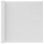Voir la diapositive 1 : VIDAXL Ecran de balcon Blanc 90x500 cm PEHD