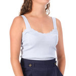 JACQUELINE DE YONG Top Bleu Femme JDY Nanna Sunny. Coloris disponibles : Bleu