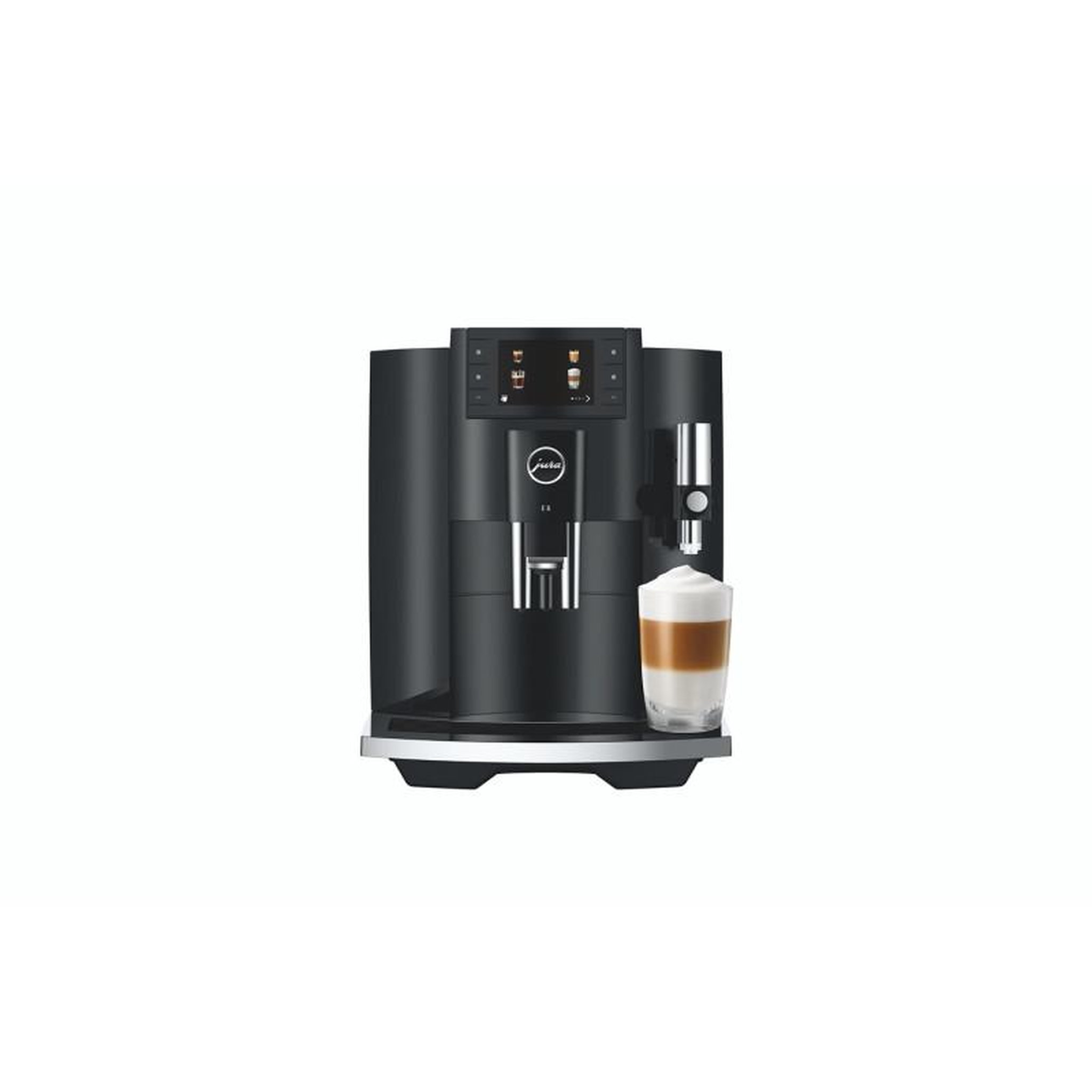 Voir la diapositive 1 : Jura Expresso avec broyeur Jura E8 Piano Black (EC)
