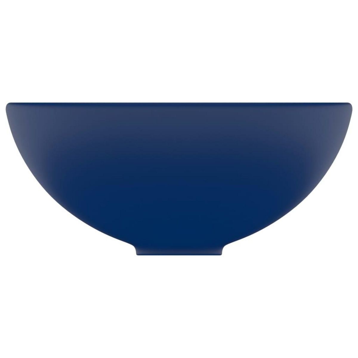 VIDAXL Lavabo rond de luxe de salle Bleu fonce mat 32,5x14cm Ceramique