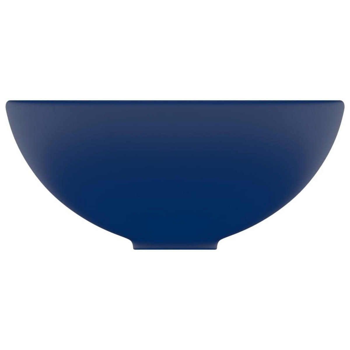 VIDAXL Lavabo rond de luxe de salle Bleu fonce mat 32,5x14cm Ceramique