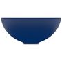 Voir la diapositive 4 : VIDAXL Lavabo rond de luxe de salle Bleu fonce mat 32,5x14cm Ceramique