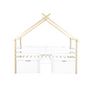 Voir la diapositive 3 : SWEEEK Lit enfant 90 x 190 cm bois de pin blanc sommier à lattes inclus et 2 tiroirs - Sienna