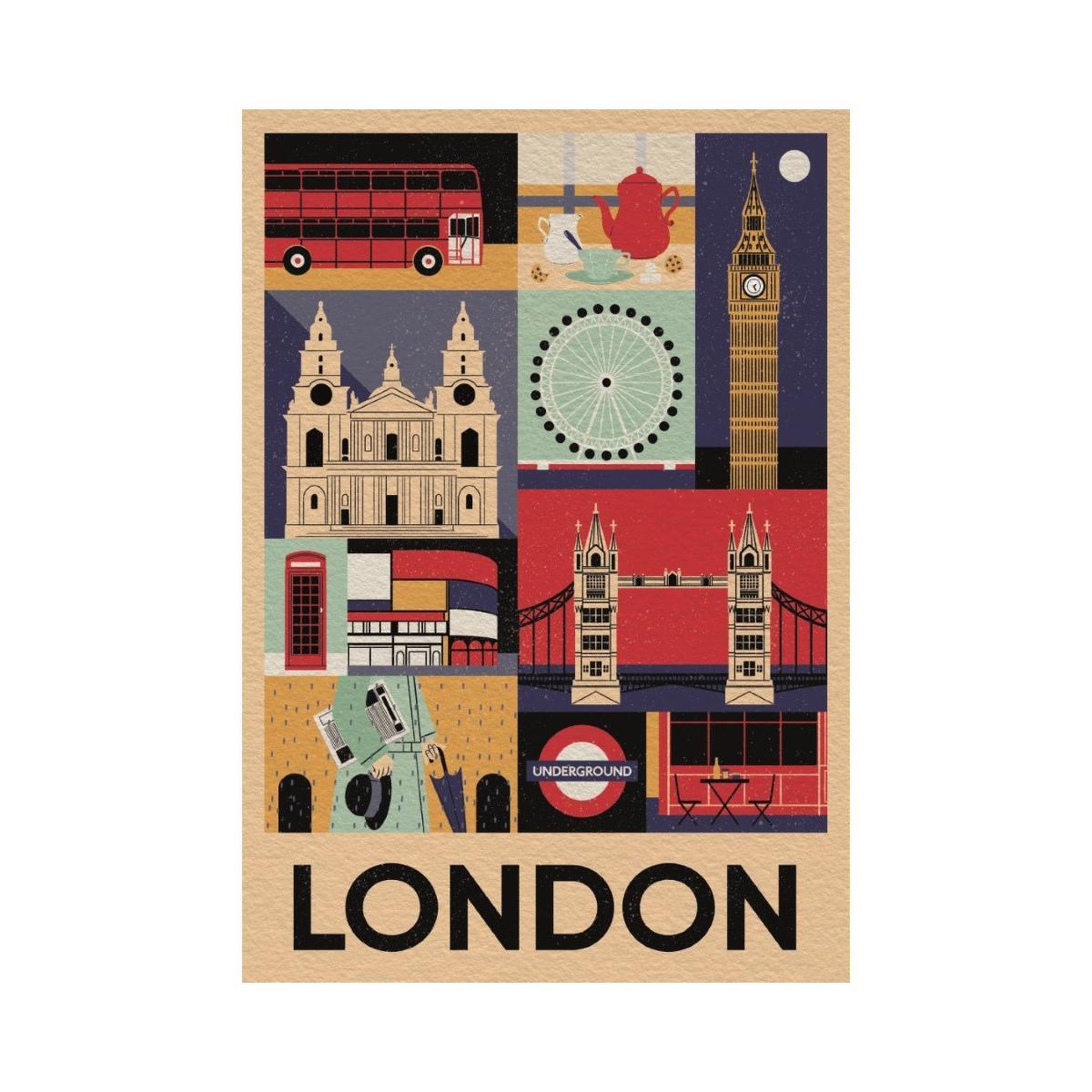 Voir la diapositive 3 : CLEMENTONI Puzzle 1000 pièces Compact : Style in the City - Londres