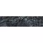 HABITABLE Crédence adhésive en alu imitation Ardoise - L. 20 x l. 90 cm - Noir