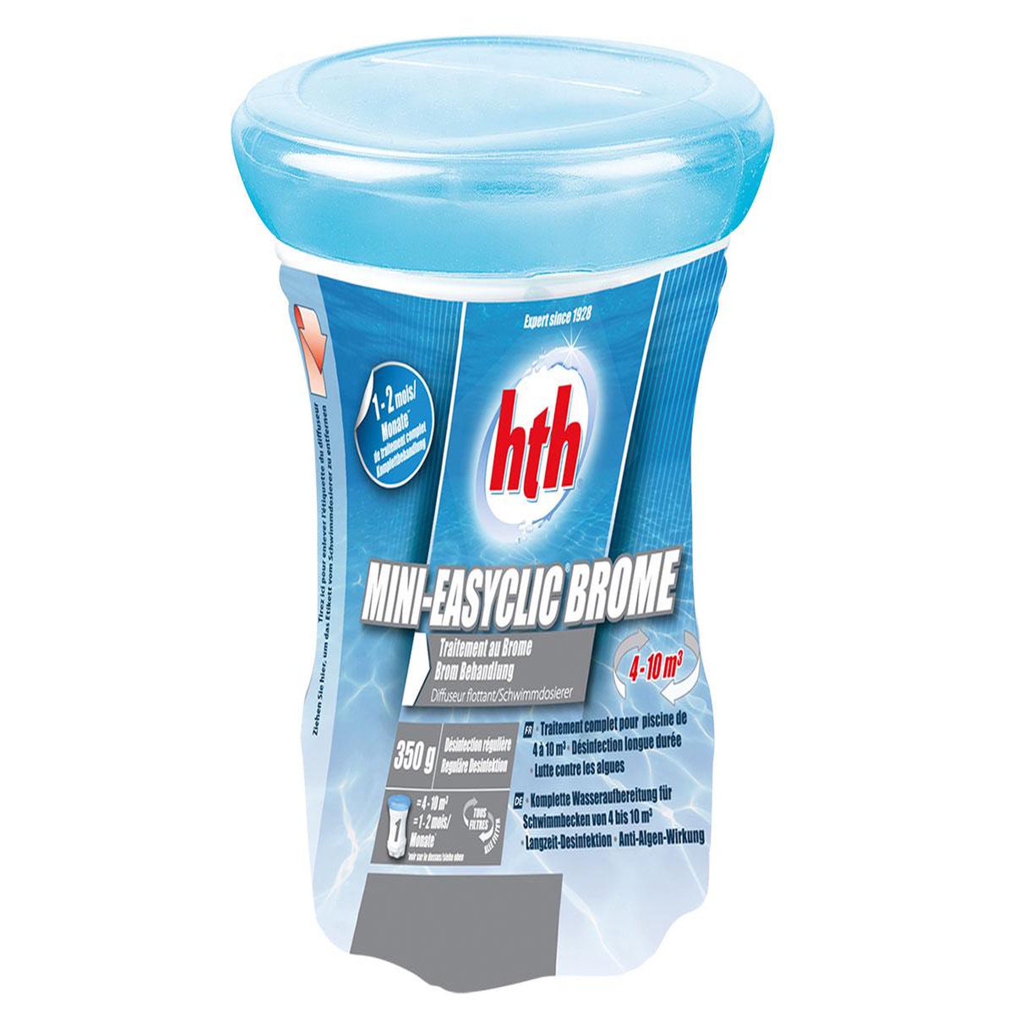 Voir la diapositive 2 : HTH Traitement multi-actions au brome en diffuseur flottant Easyclic pour 4 à 10 m³ - HTH