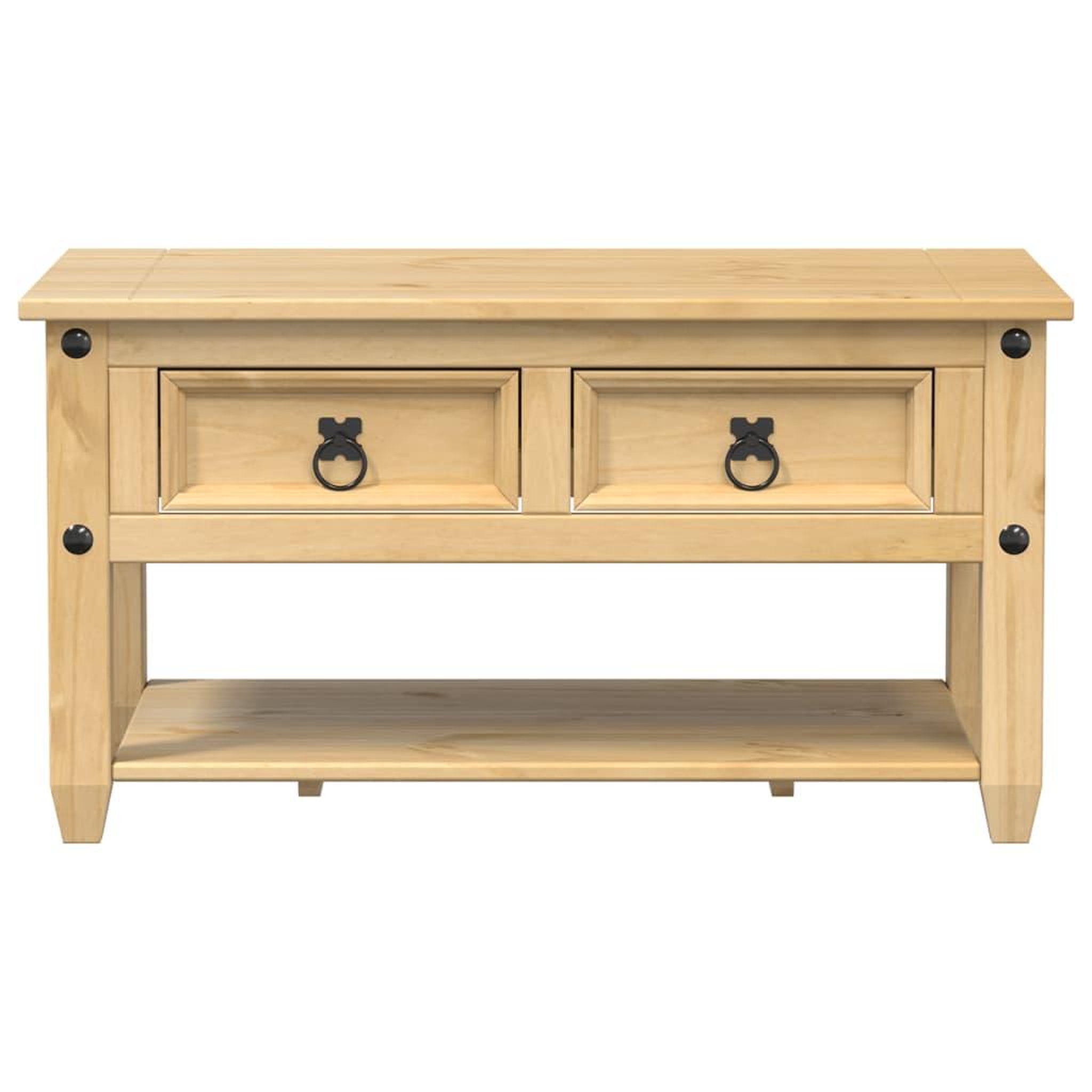 Voir la diapositive 4 : VIDAXL Table basse avec tiroirs  85x50x45 cm bois de pin massif