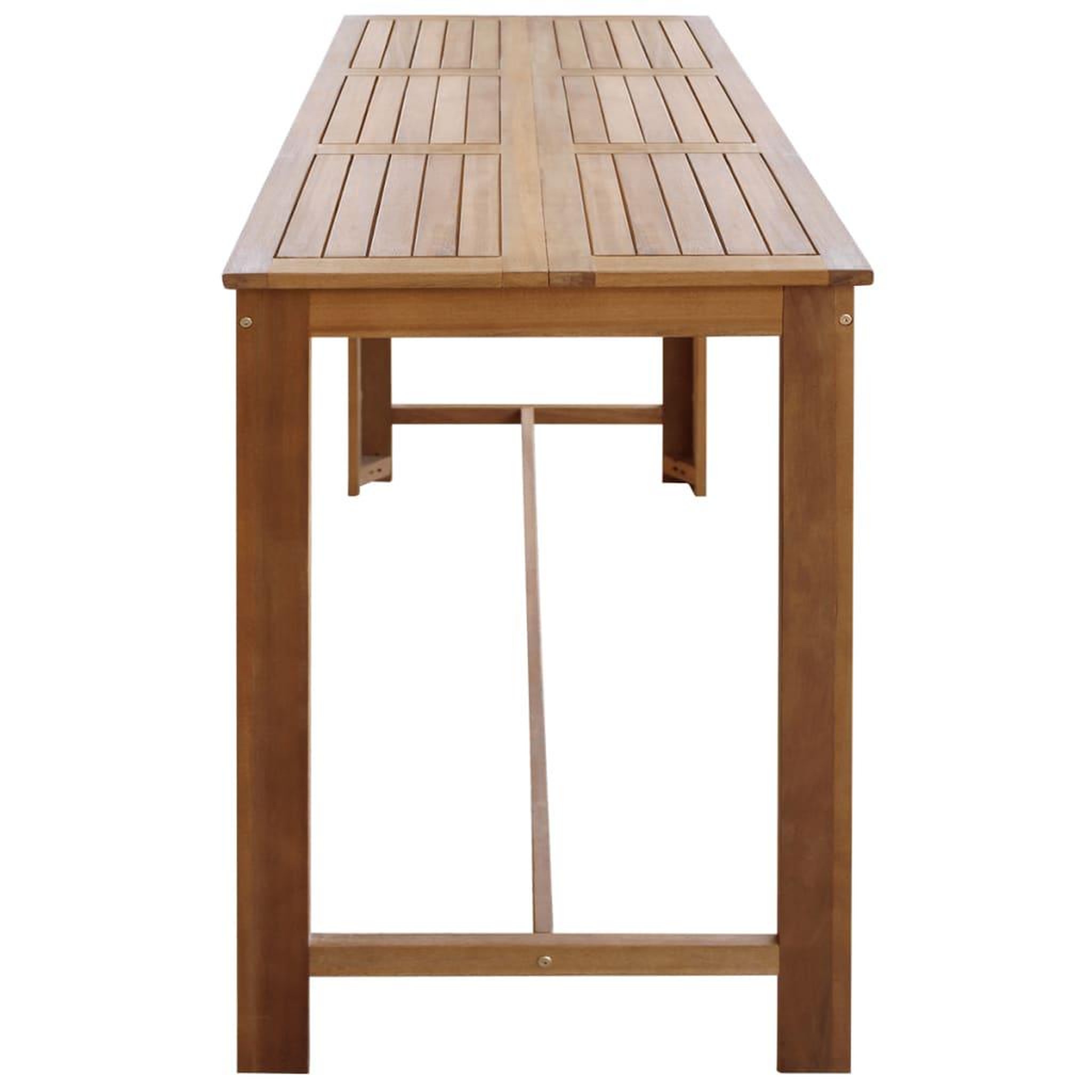 Voir la diapositive 3 : VIDAXL Table de bar Bois d'acacia massif 150x70x105 cm