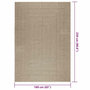 Voir la diapositive 6 : VIDAXL Tapis ZIZUR beige 160x230 cm aspect de jute interieur exterieur
