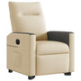 Voir la diapositive 4 : VIDAXL Fauteuil inclinable electrique creme tissu