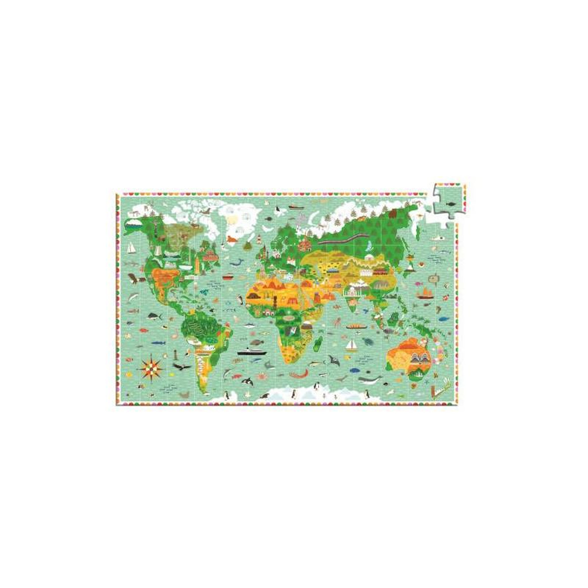 Djeco Puzzle d observation 200p Les monuments du monde Djeco