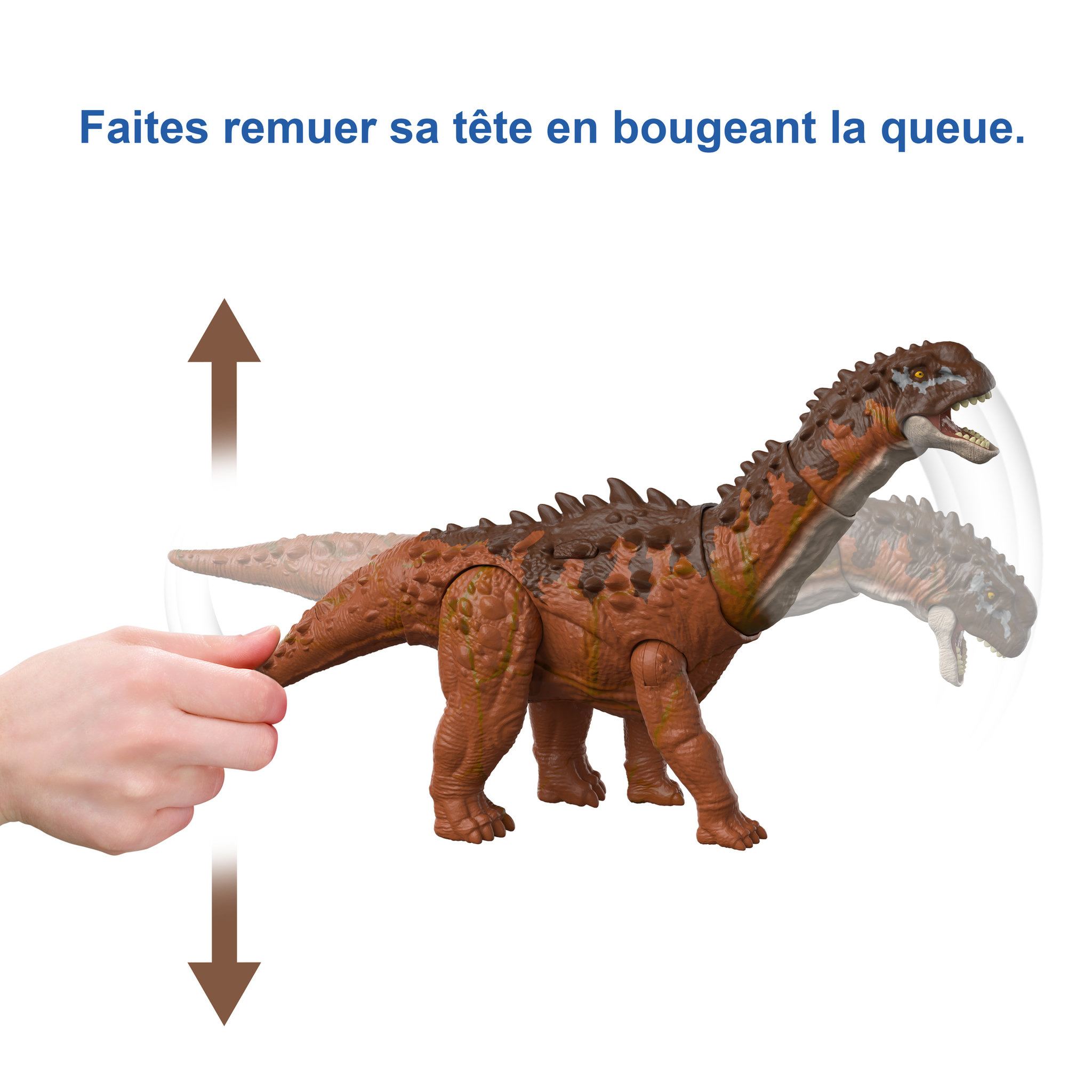 Voir la diapositive 4 : JURASSIC WORLD Figurine Ampelosaurus méga Action Jurassic World