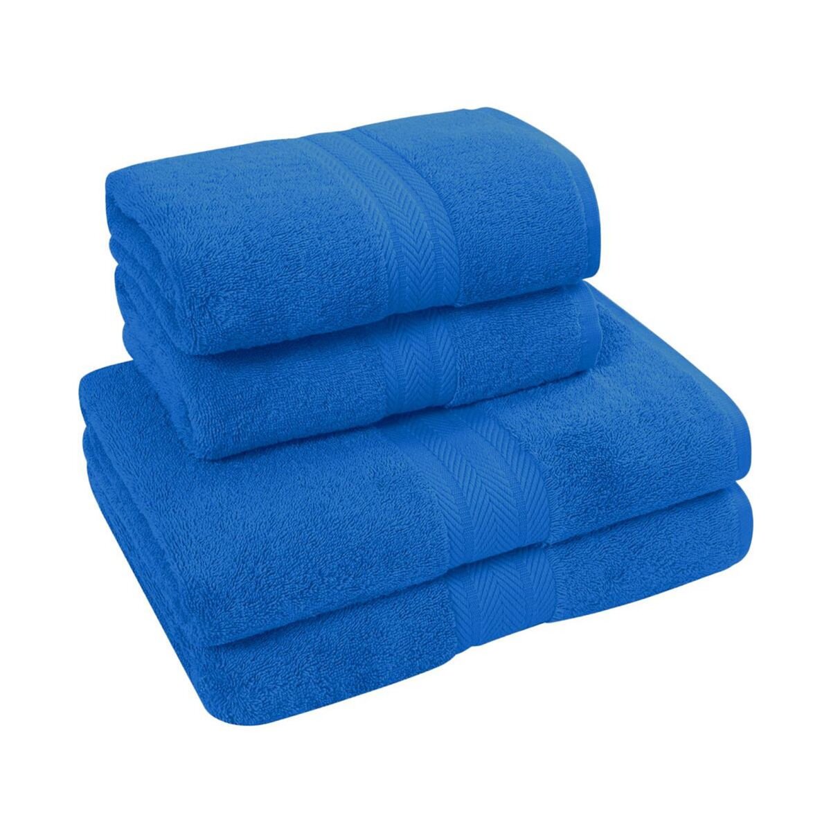 Sensei Maison Ensemble de bain 4 pièces (2 draps de bain + 2 serviettes de toilette) LUXURY