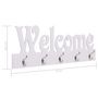 Voir la diapositive 6 : VIDAXL Porte-manteau mural WELCOME Blanc 74x29,5 cm