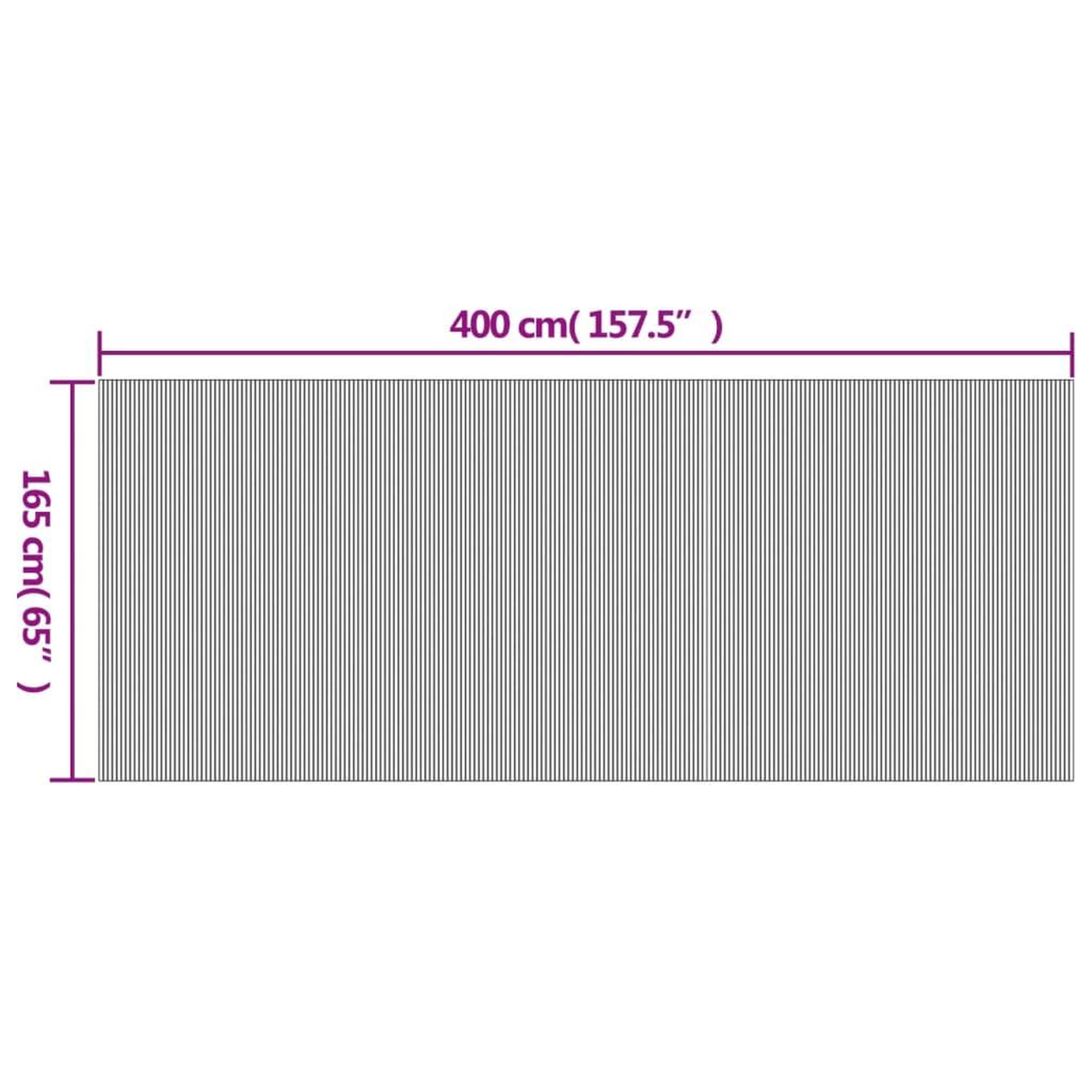 Voir la diapositive 6 : VIDAXL Cloison de separation marron fonce 165x400 cm bambou