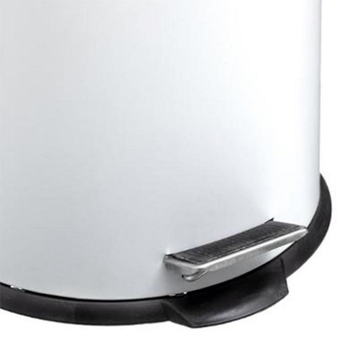 FIVE Poubelle en Métal & Bambou  Natureo  30L Blanc