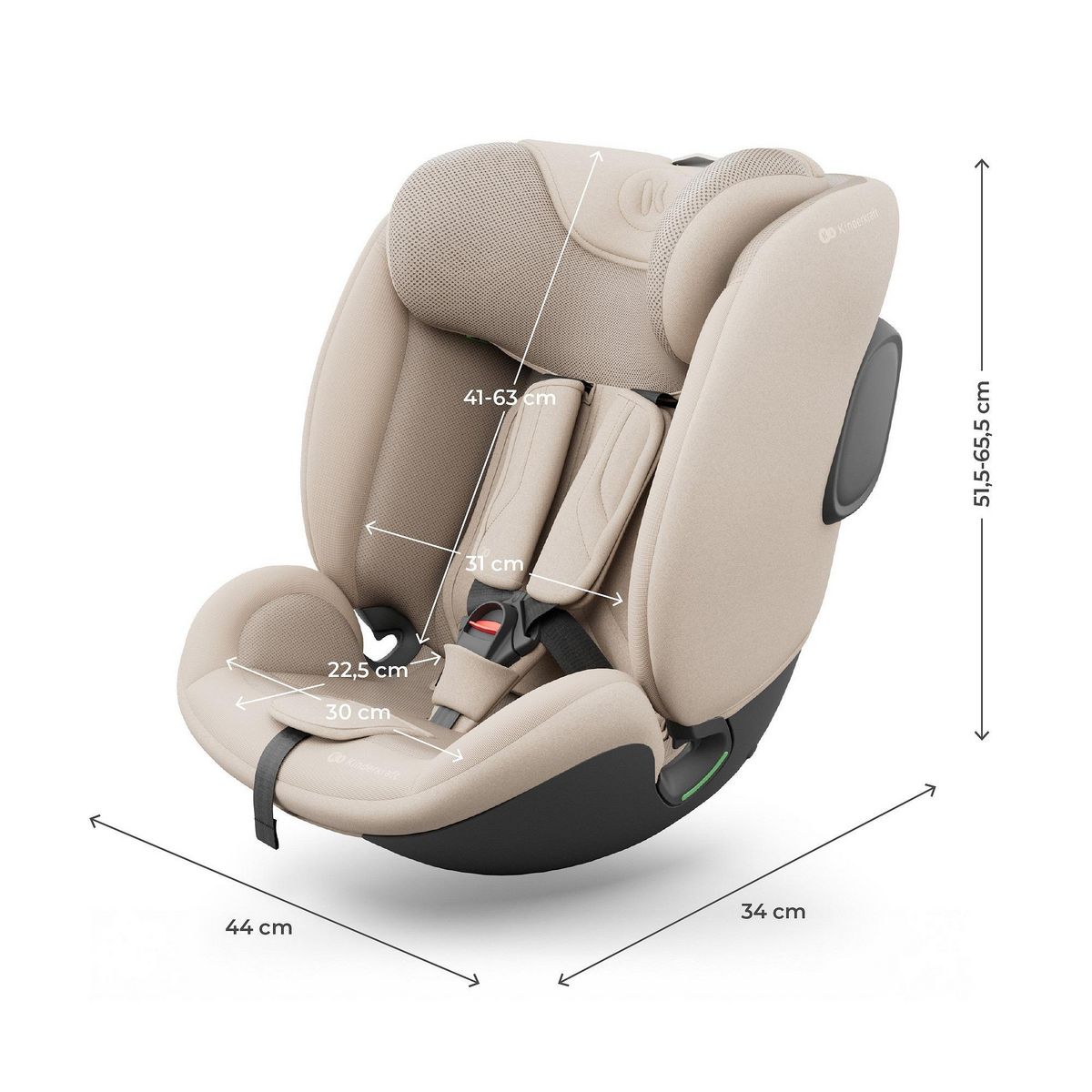 KINDERKRAFT Siège auto isofix enfant réglable