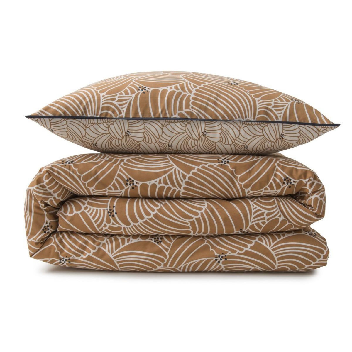 FUTURE HOME Parure de lit 2 personnes graphique floral en coton