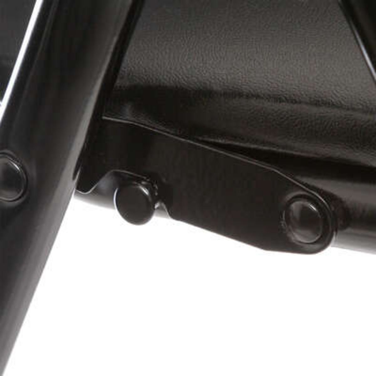 Chaise pliante assise et dossier PU pieds métal 