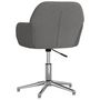 Voir la diapositive 5 : VIDAXL Chaise pivotante de bureau Gris clair Tissu