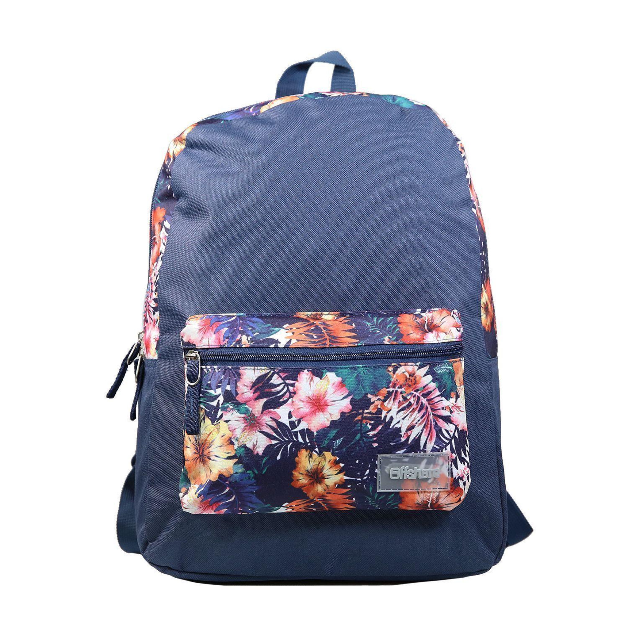 Voir la diapositive 1 : Bagtrotter BAGTROTTER Sac à dos 1 compartiment Offshore Hibiscus Fleurs Multicolore