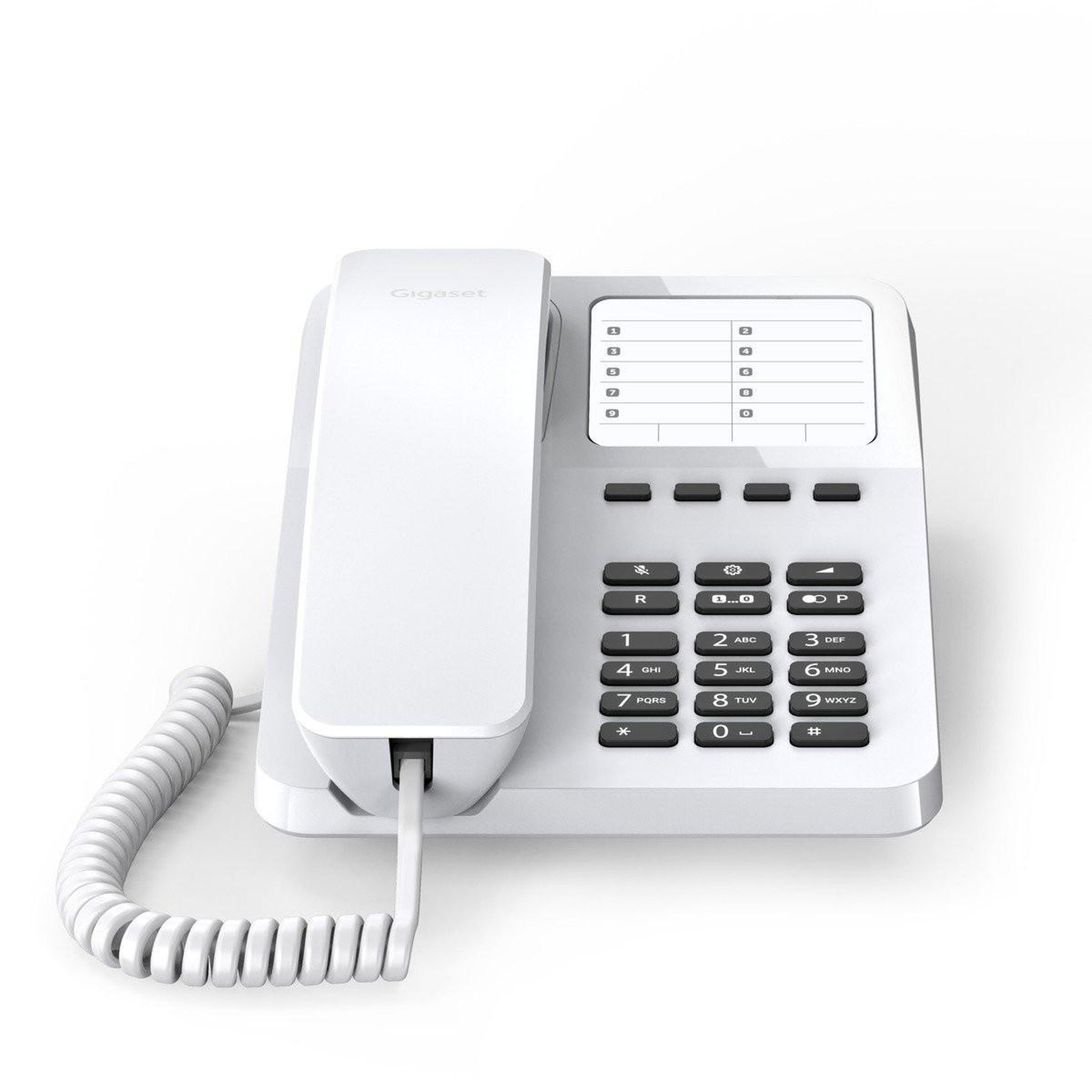 Voir la diapositive 2 : GIGASET Téléphone de bureau mural analogique Gigaset DESK 400 blanc