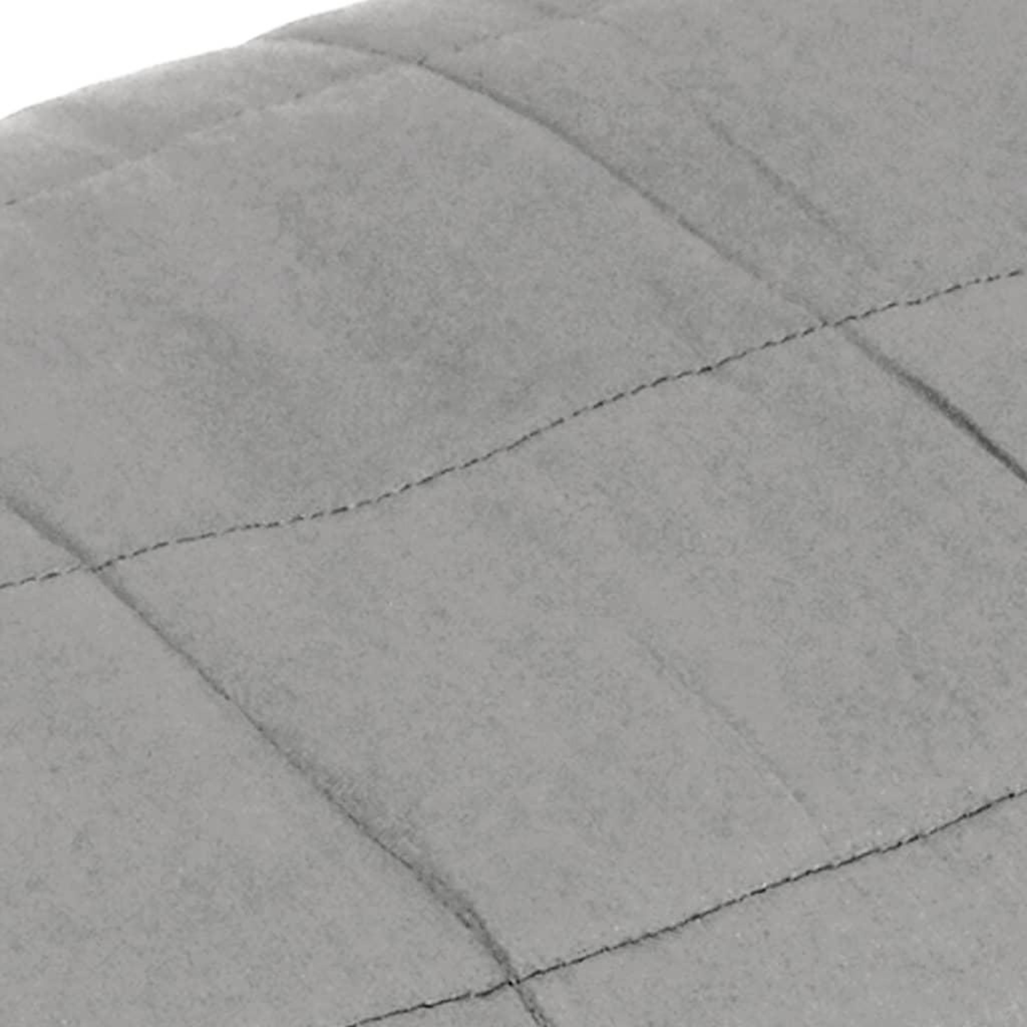 Voir la diapositive 4 : VIDAXL Couverture lestee Gris 135x200 cm 6 kg Tissu