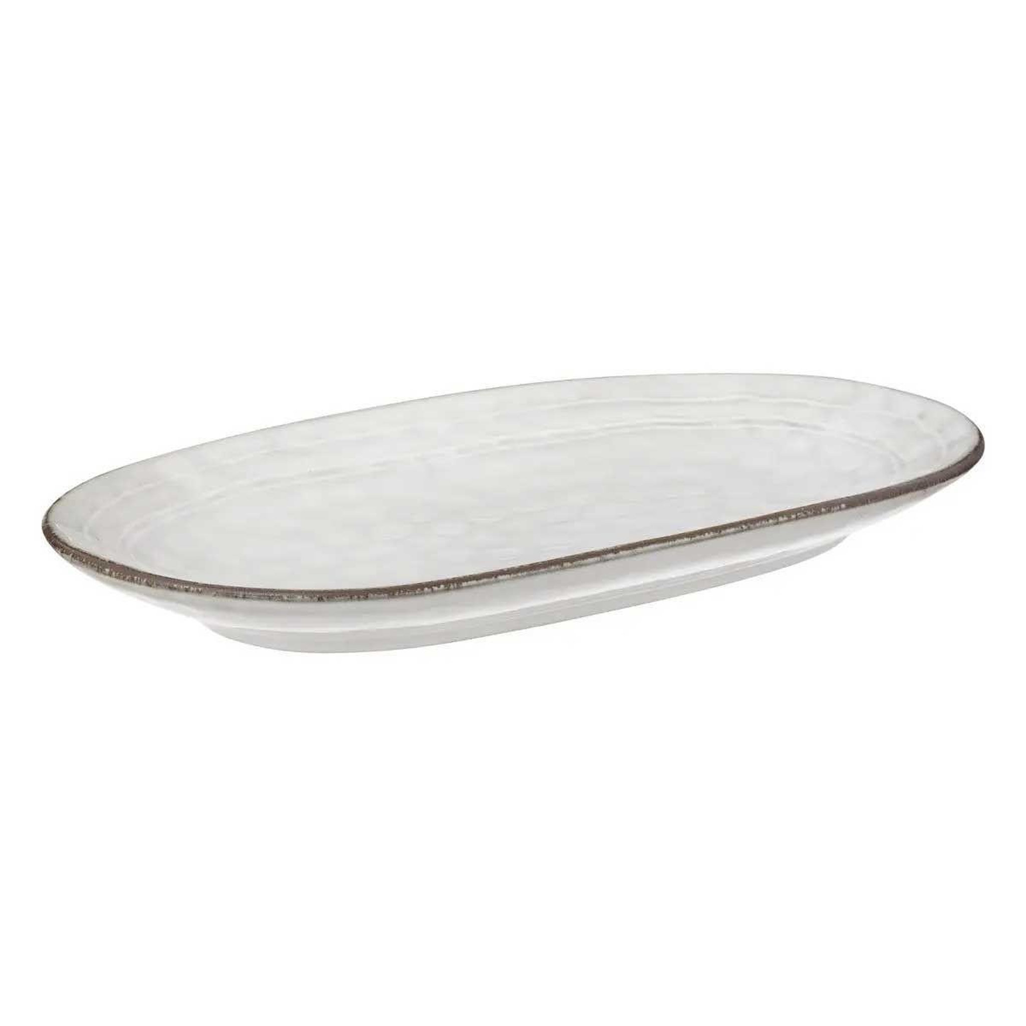 SECRET DE GOURMET Plat de présentation déco  flower  31cm bleu