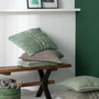 Voir la diapositive 3 : Paris Prix Coussin en Tricot Tressé  Helena  50x50cm Vert