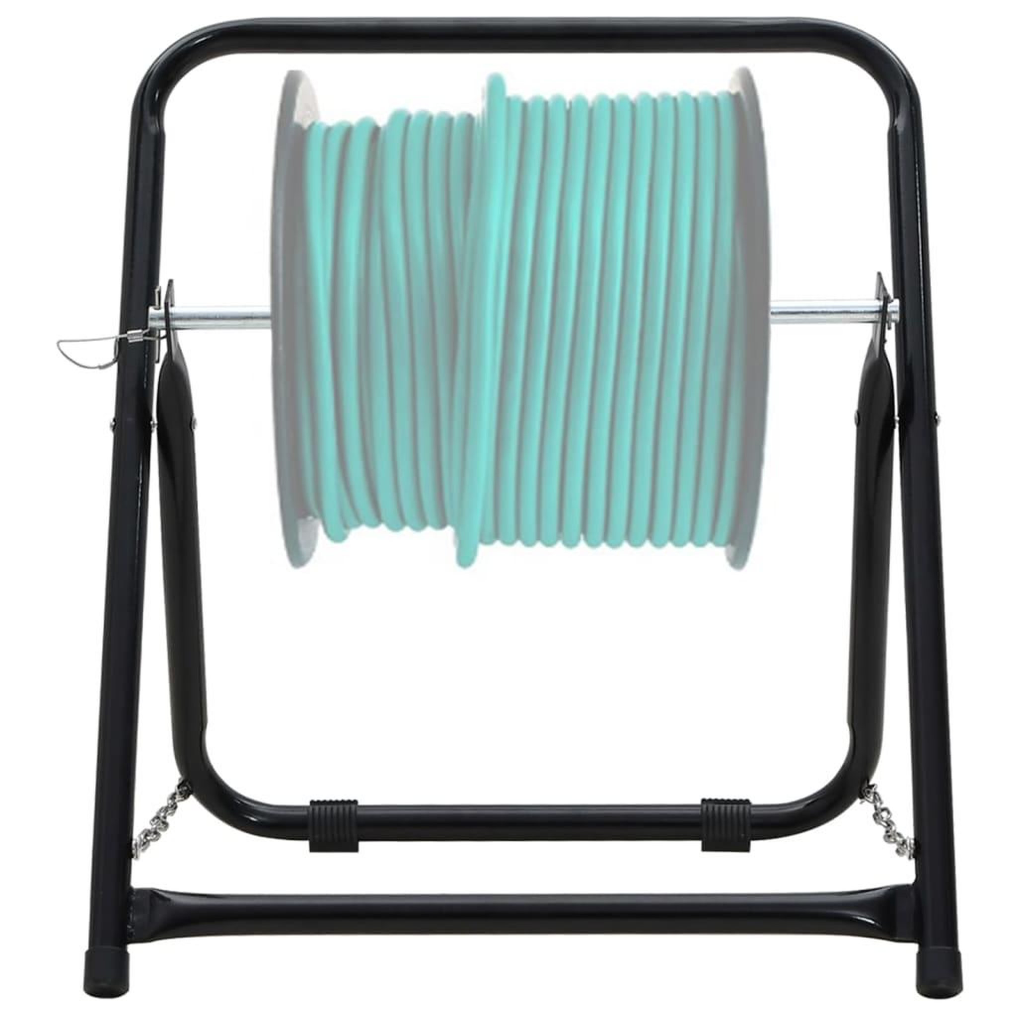 Voir la diapositive 2 : VIDAXL Chariot pour enrouleur de tuyau 48 cm 45 kg noir