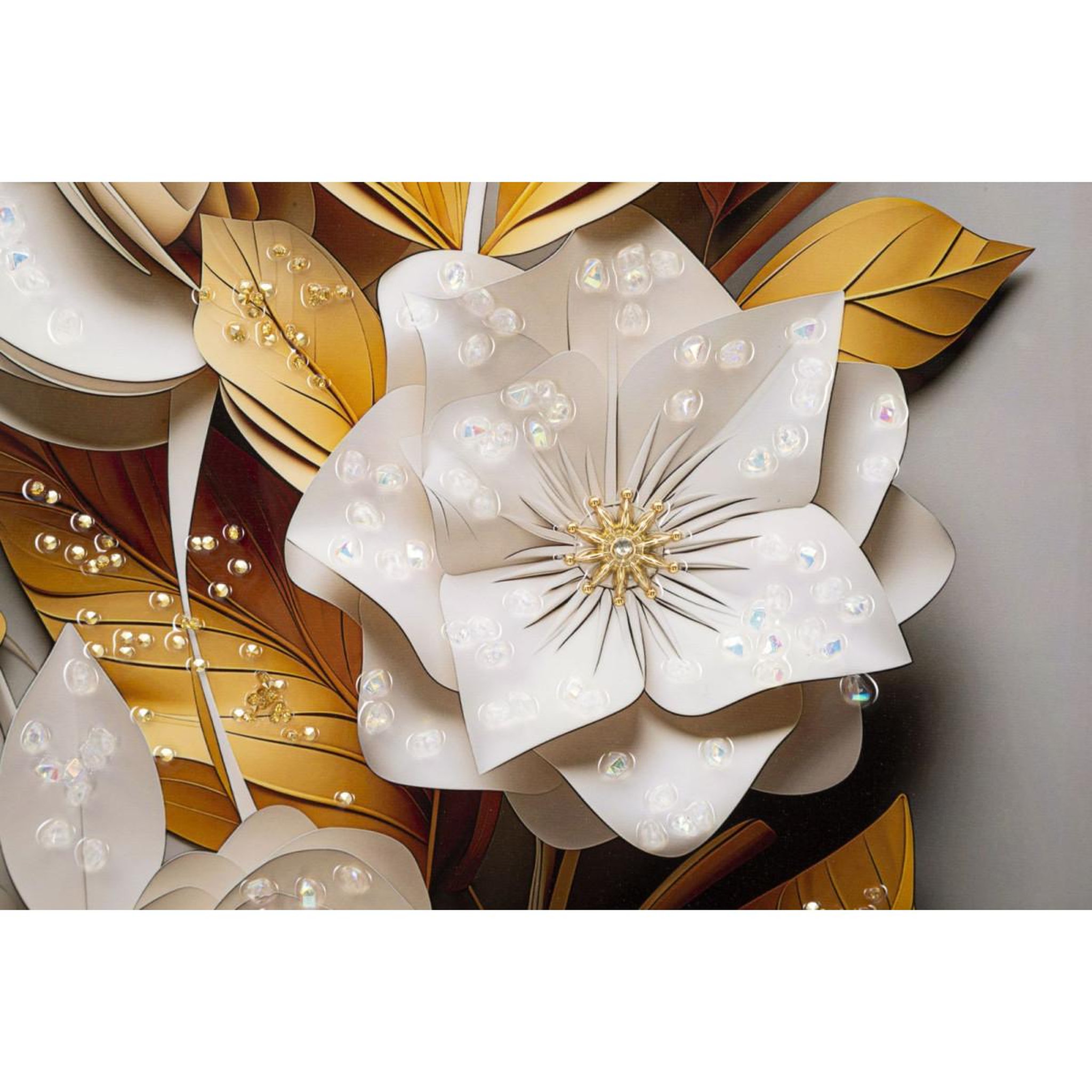 Voir la diapositive 2 : Paris Prix Tableau imprimé déco  flora  42x62cm multicolore