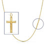 Voir la diapositive 2 : L'ATELIER D'AZUR Pendentif  - Médaille Christ sur la Croix Or 18 Carats 750 Jaune - Chaine Offerte