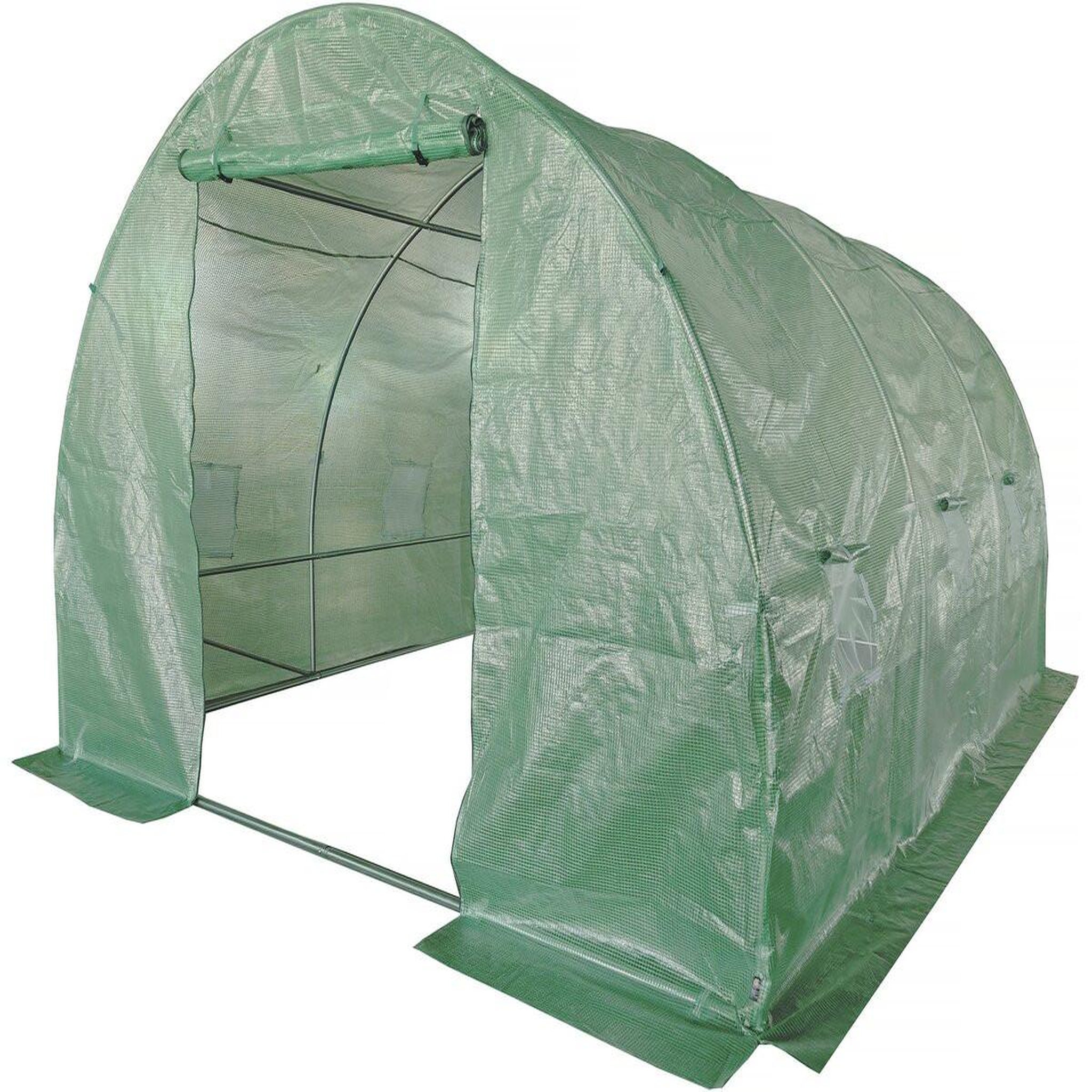 Habitat et Jardin Serre tunelle de jardin 4 x 3 m  lys  - 12 m² - 140g - vert