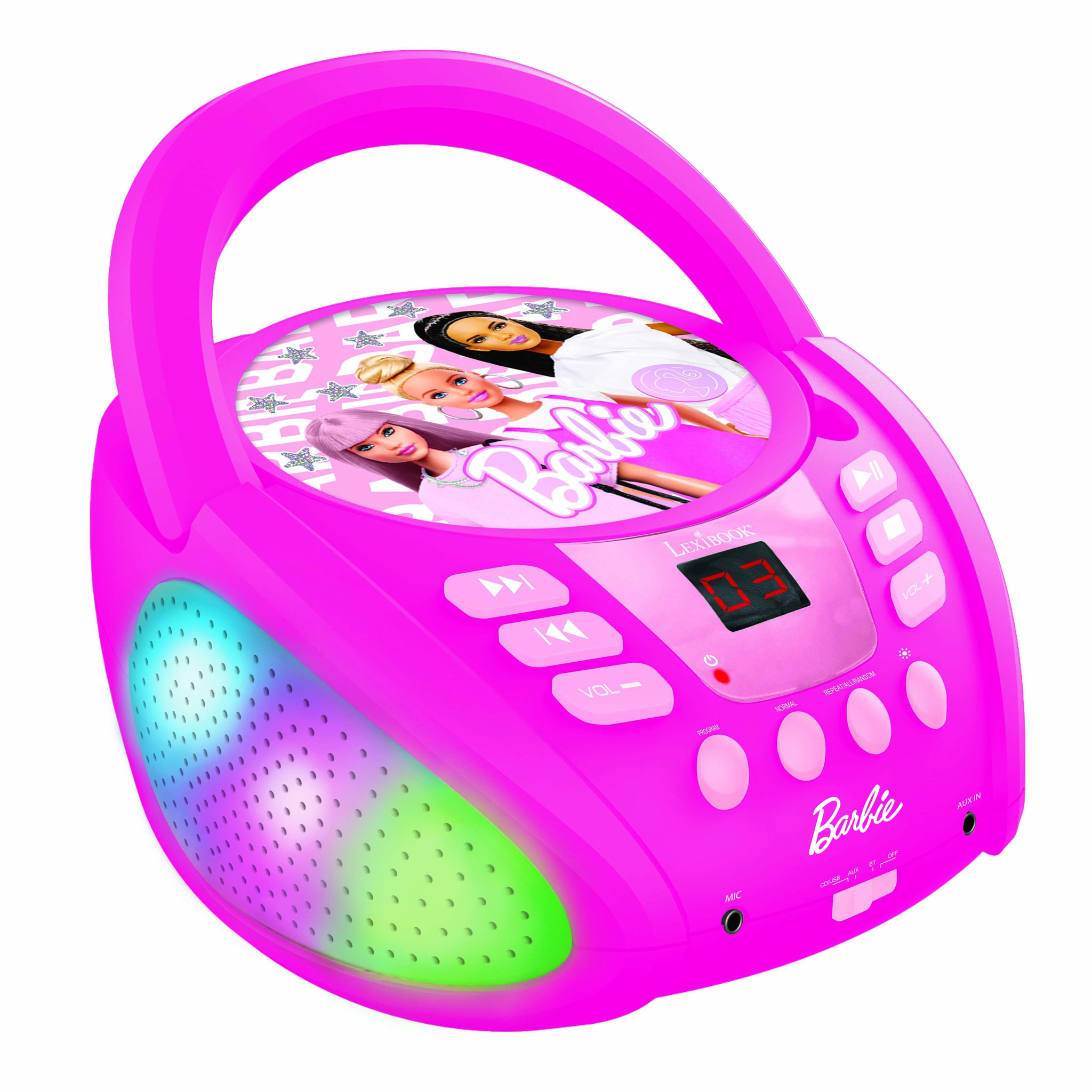Voir la diapositive 2 : Lexibook Lecteur CD Bluetooth Barbie