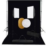 VIDAXL Kit de studio photo boîtes a lumiere toile de fond reflecteur