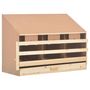 Voir la diapositive 2 : VIDAXL Pondoir 3 compartiments 93x40x65 cm bois de pin massif