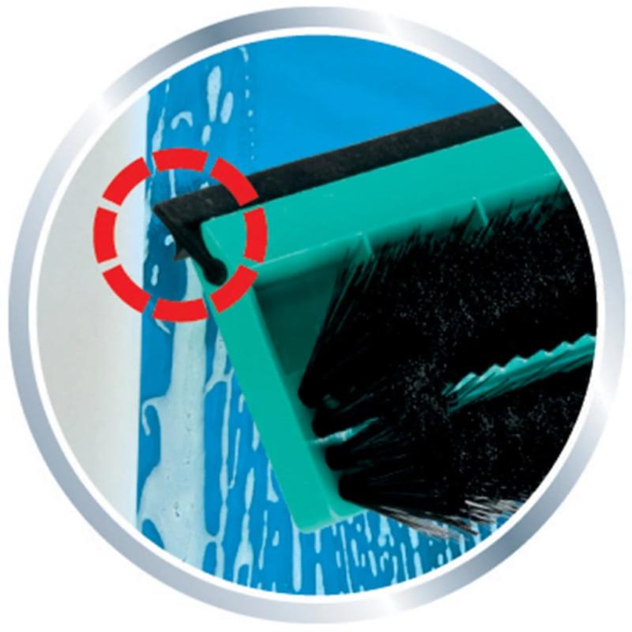 Voir la diapositive 4 : Leifheit Leifheit Brosse de nettoyage de vitres manche télescopique 28 cm 51104