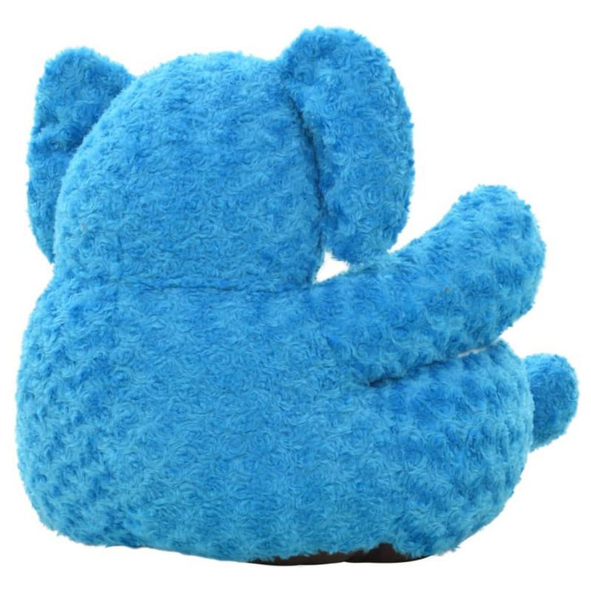 VIDAXL éléphant en peluche Bleu