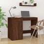Voir la diapositive 1 : VIDAXL Bureau Chene marron 100x49x75 cm Bois d'ingenierie